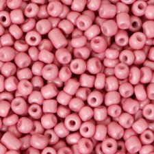 Seed beads 8/0 (3mm) Camellia pink
